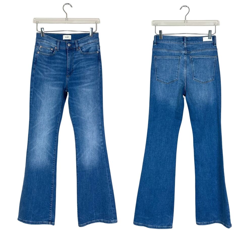 DL1961 | Bridget Boot 33" Medium Wash High Waist Designer Blue Jeans 27 - Picture 9 of 9